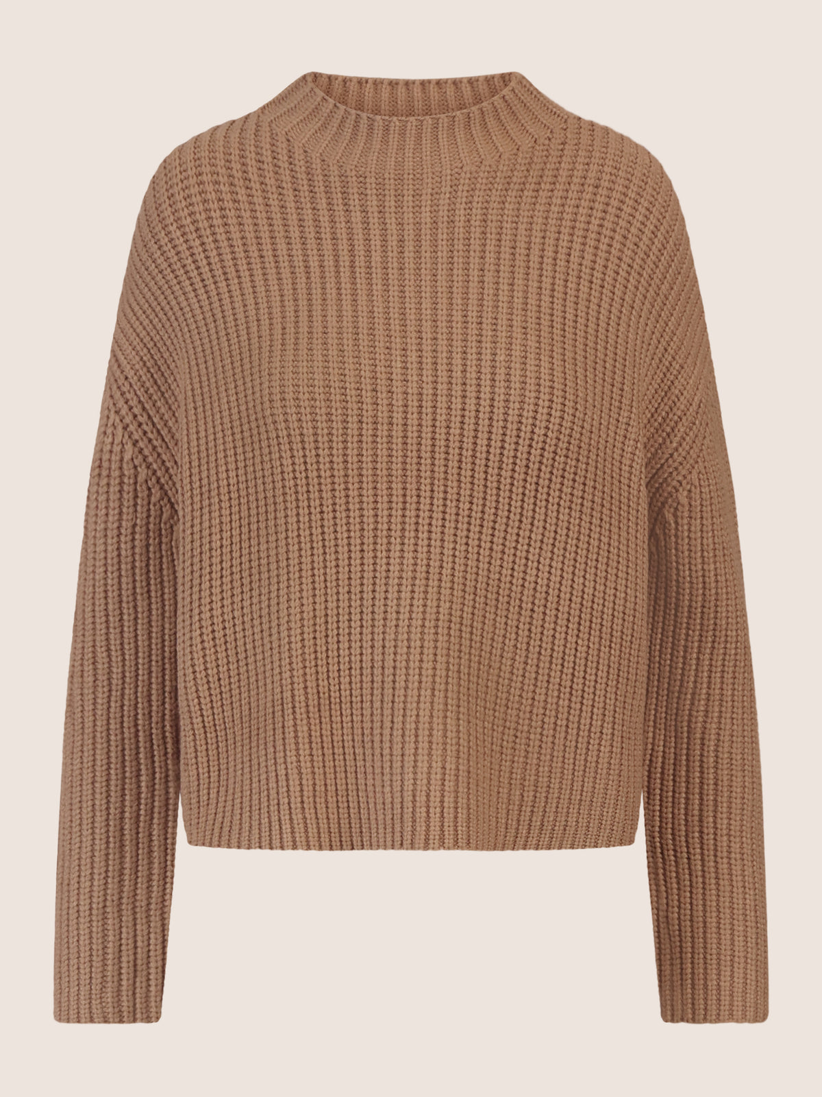 APART Oversized Pullover mit Strukturmuster | camel