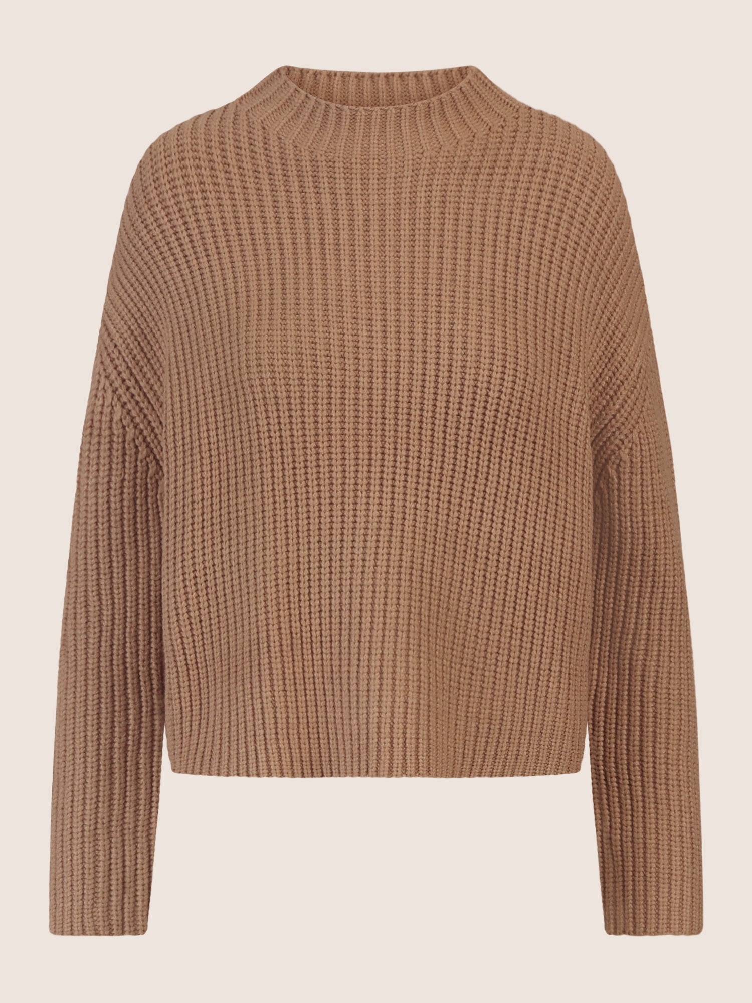 APART Oversized Pullover mit Strukturmuster | camel