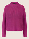 APART Oversized Pullover mit Strukturmuster | lila