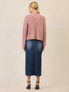 APART Oversized Pullover mit Strukturmuster | mauve