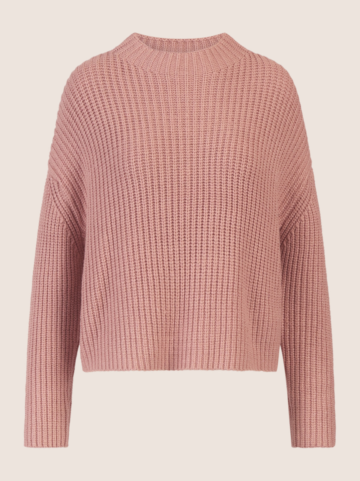 APART Oversized Pullover mit Strukturmuster | mauve