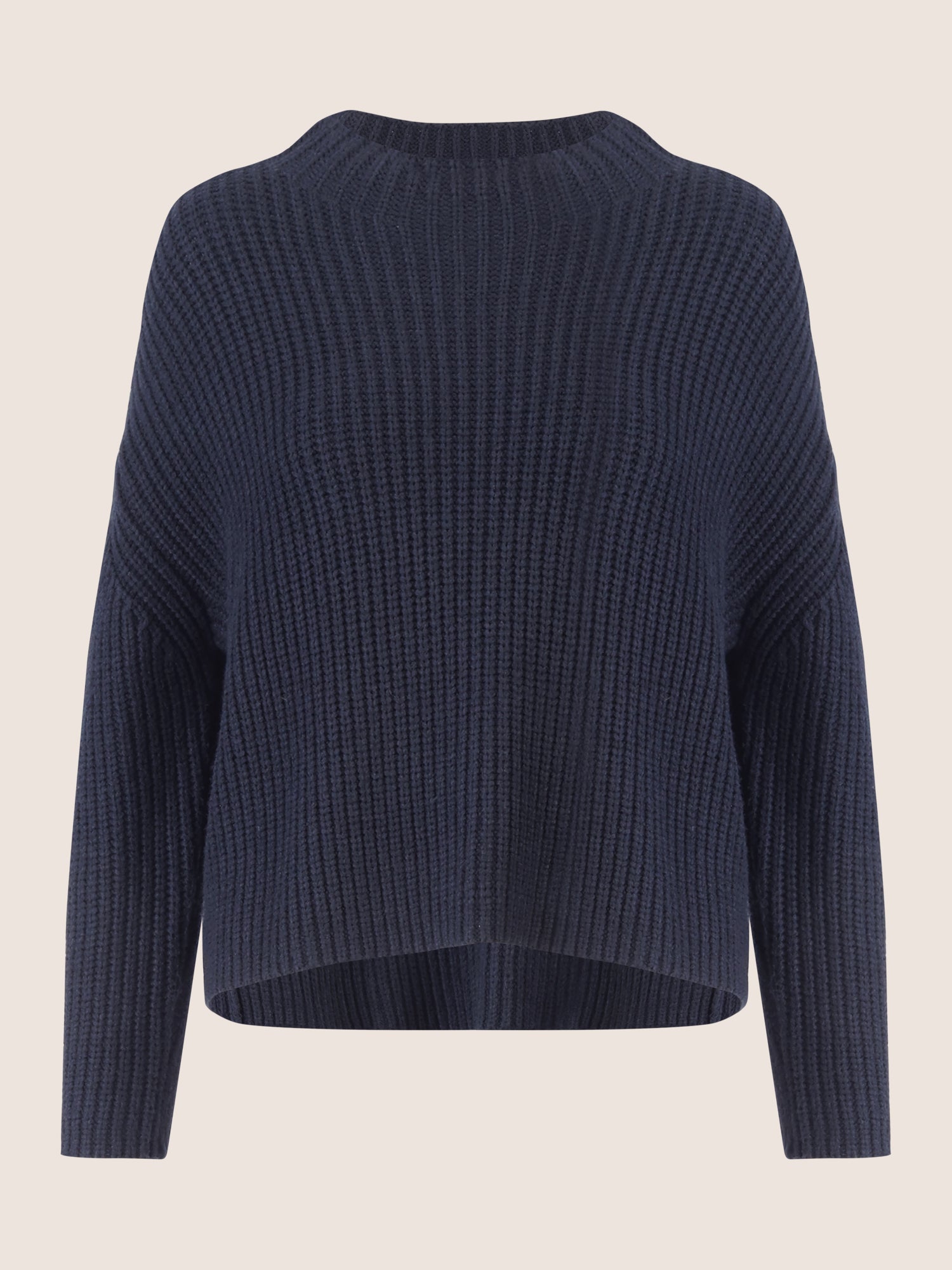 APART Oversized Pullover mit Strukturmuster | nachtblau