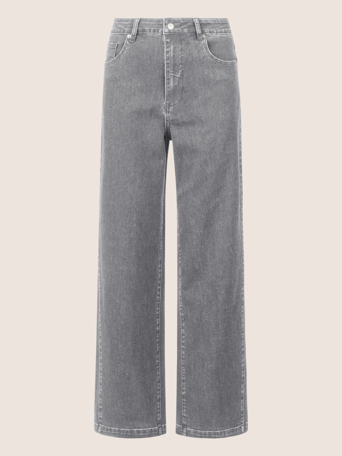 APART Weite Jeans mit geradem Bein | grau