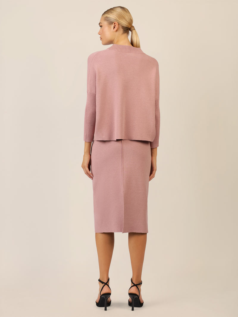 APART Strickrock in Bleistiftform | mauve