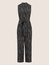 APART Overall mit grafischem Muster | schwarz-creme