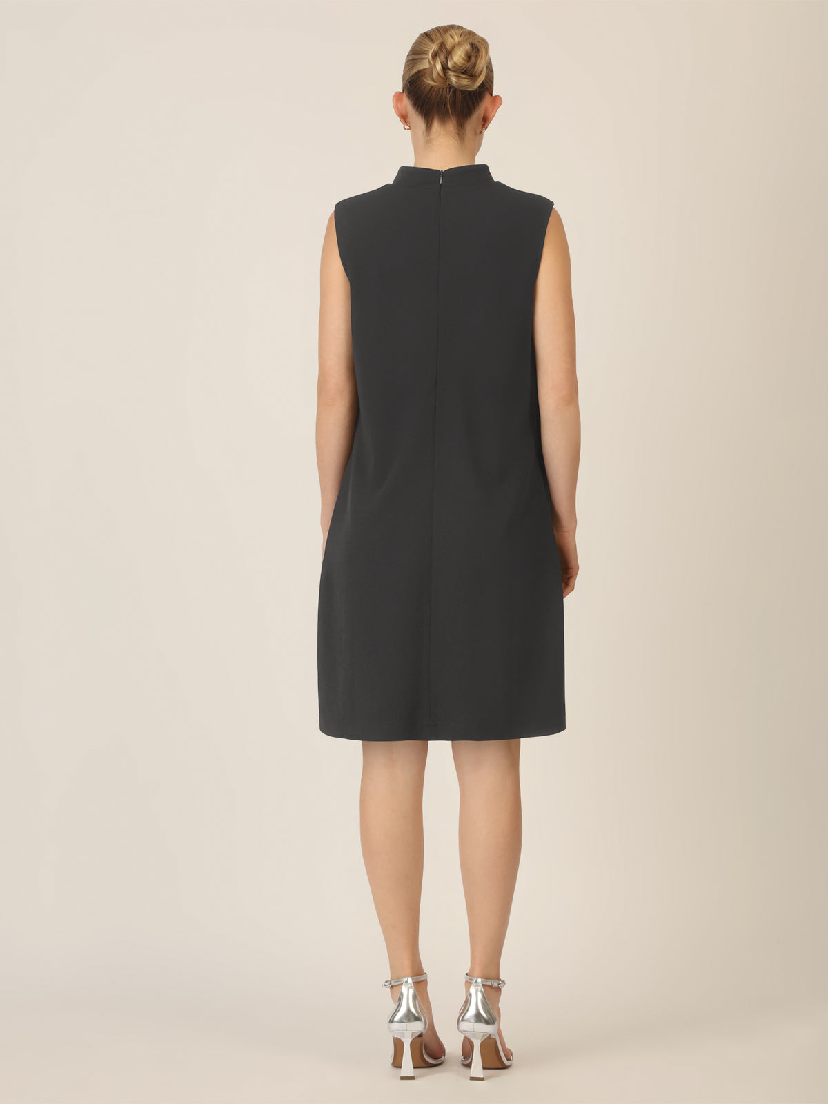 APART Minikleid aus einer leicht körnigen Jersey Ware | schwarz