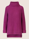 APART Oversized Pullover mit Rollkragen | lila