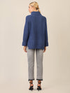 APART Oversized Pullover mit Rollkragen | mittelblau