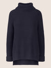 APART Oversized Pullover mit Rollkragen | nachtblau