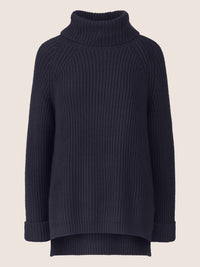 APART Oversized Pullover mit Rollkragen | nachtblau