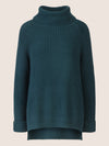 APART Oversized Pullover mit Rollkragen | dunkelgrün