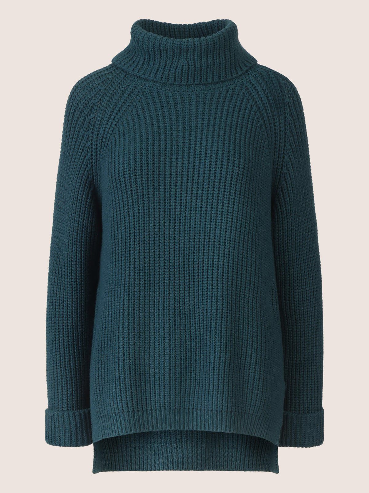 APART Oversized Pullover mit Rollkragen | dunkelgrün