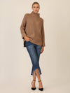 APART Oversized Pullover mit Rollkragen | camel
