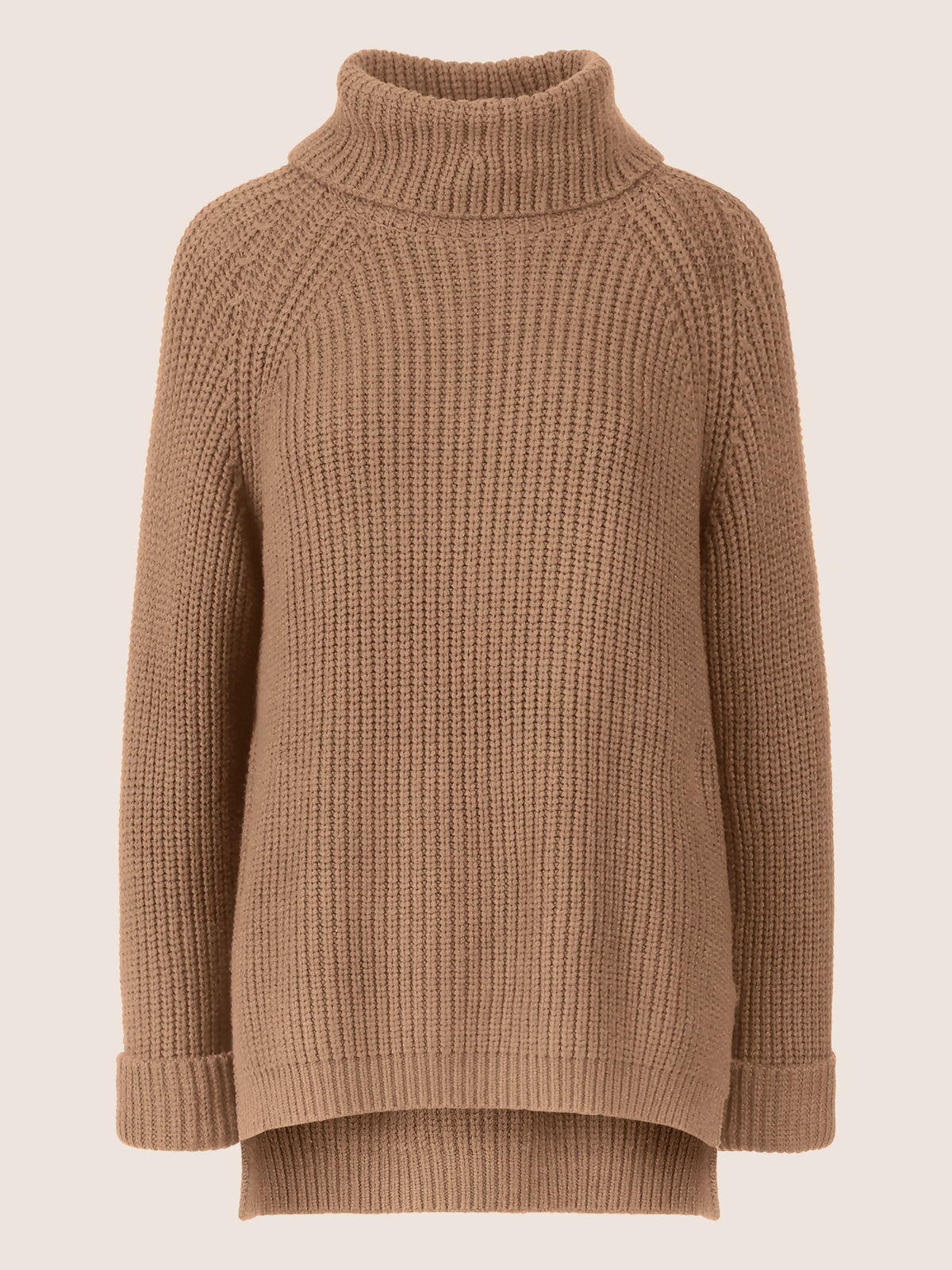 APART Oversized Pullover mit Rollkragen | camel