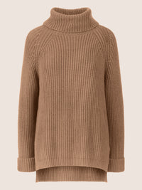 APART Oversized Pullover mit Rollkragen | camel