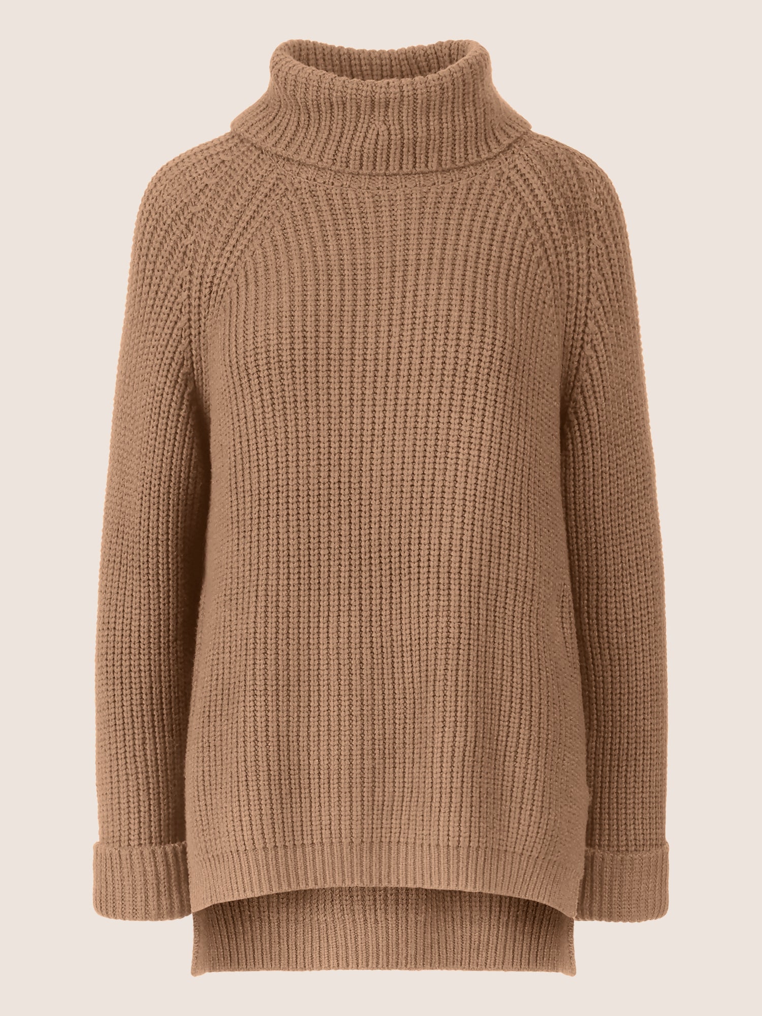 APART Oversized Pullover mit Rollkragen | camel