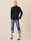 APART Oversized Pullover mit Rollkragen | schwarz