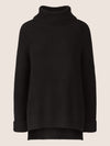 APART Oversized Pullover mit Rollkragen | schwarz