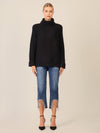 APART Oversized Pullover mit Rollkragen | schwarz