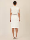 APART Kurzes Hochzeitskleid mit Häkelspitze | creme