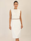 APART Kurzes Hochzeitskleid mit Häkelspitze | creme