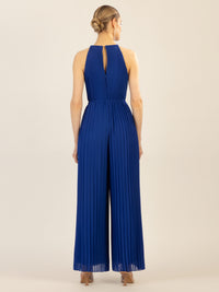 APART Plisseeoverall im Neckholder-Stil | royalblau