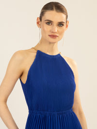 APART Plisseeoverall im Neckholder-Stil | royalblau