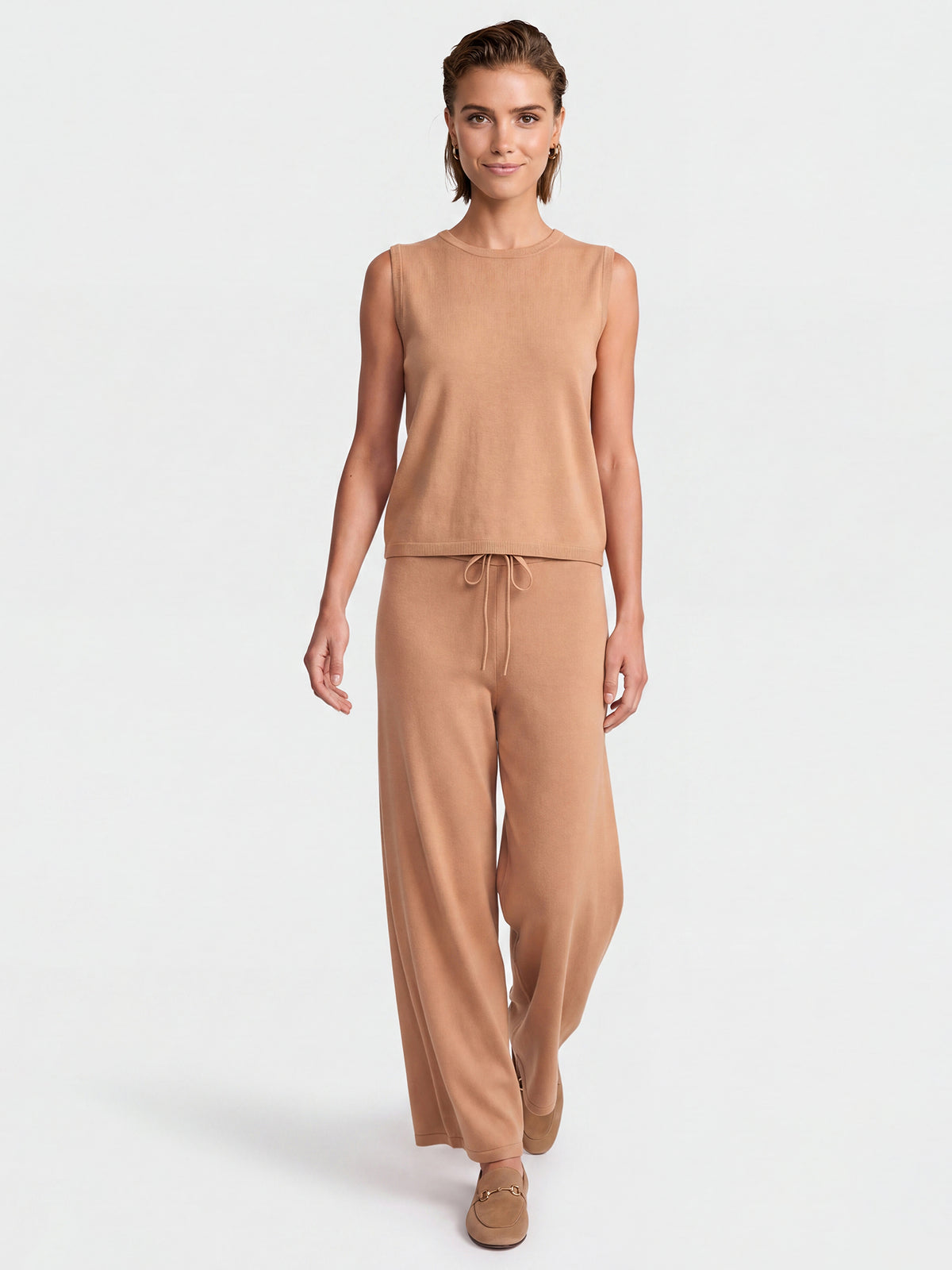 Stricktop mit Kaschmiranteil | camel