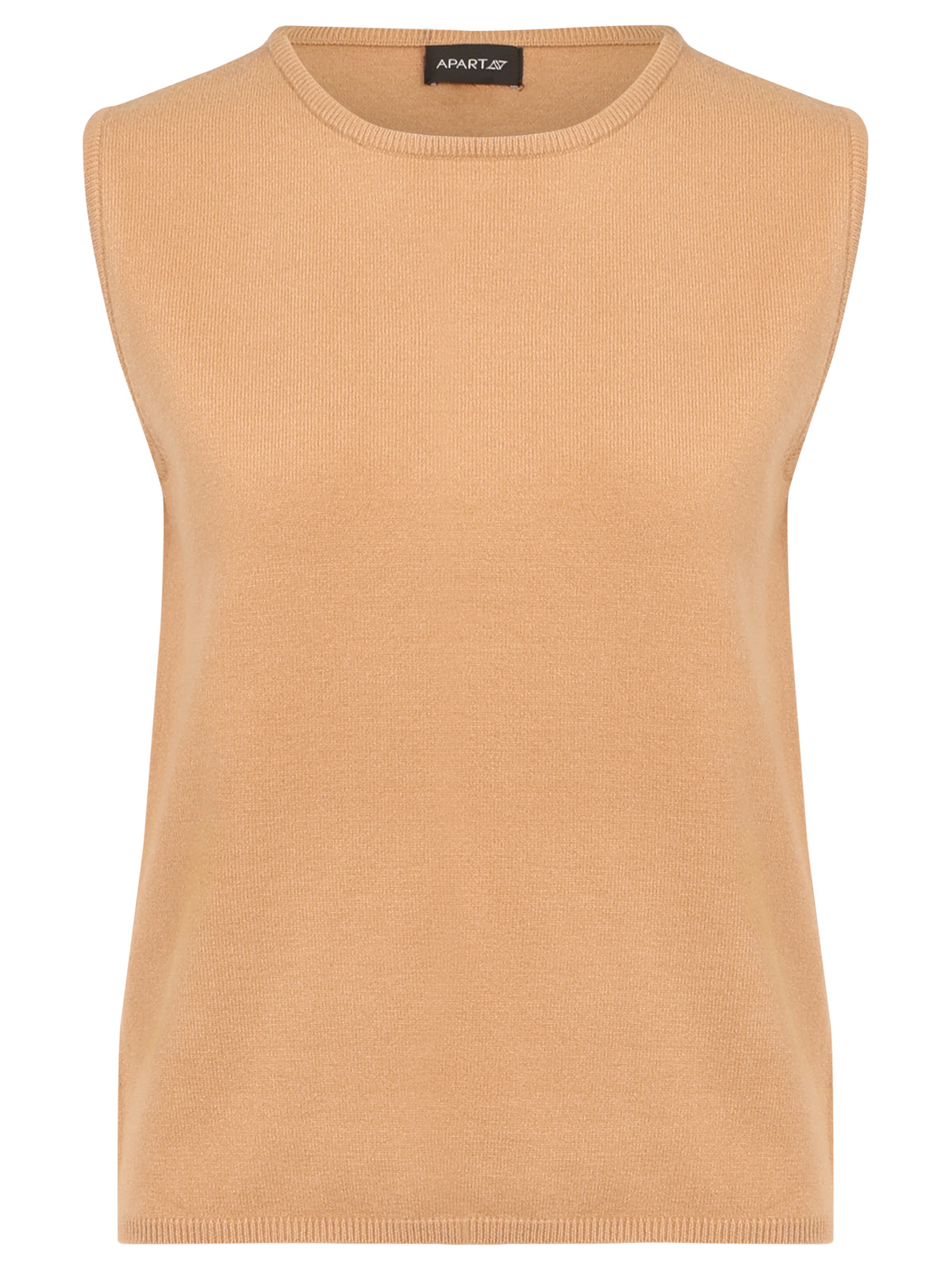 Stricktop mit Kaschmiranteil | camel