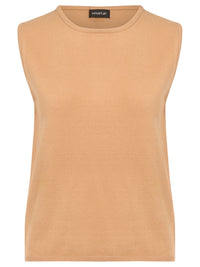 Stricktop mit Kaschmiranteil | camel