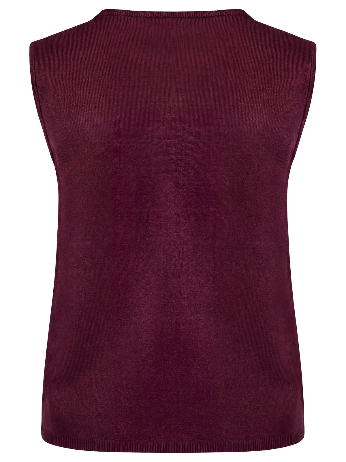 Stricktop mit Kaschmiranteil | weinrot