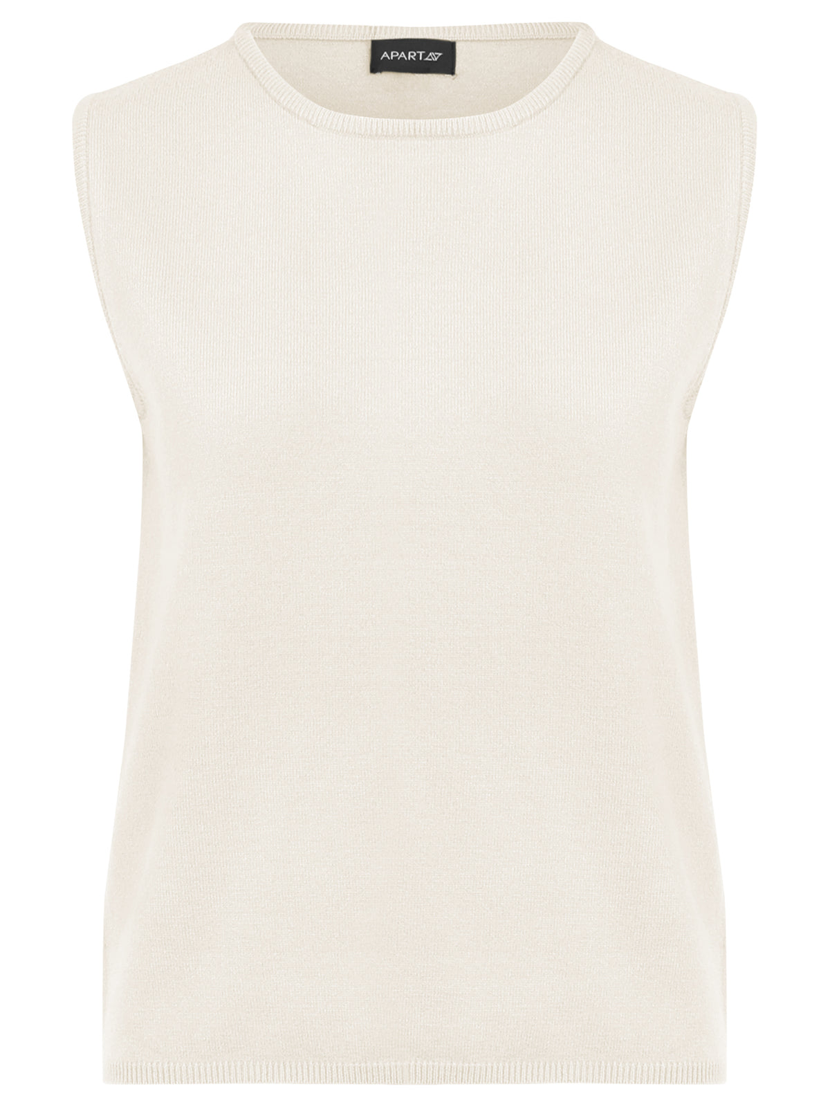 Stricktop mit Kaschmiranteil | champagner