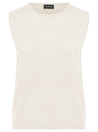 Stricktop mit Kaschmiranteil | champagner