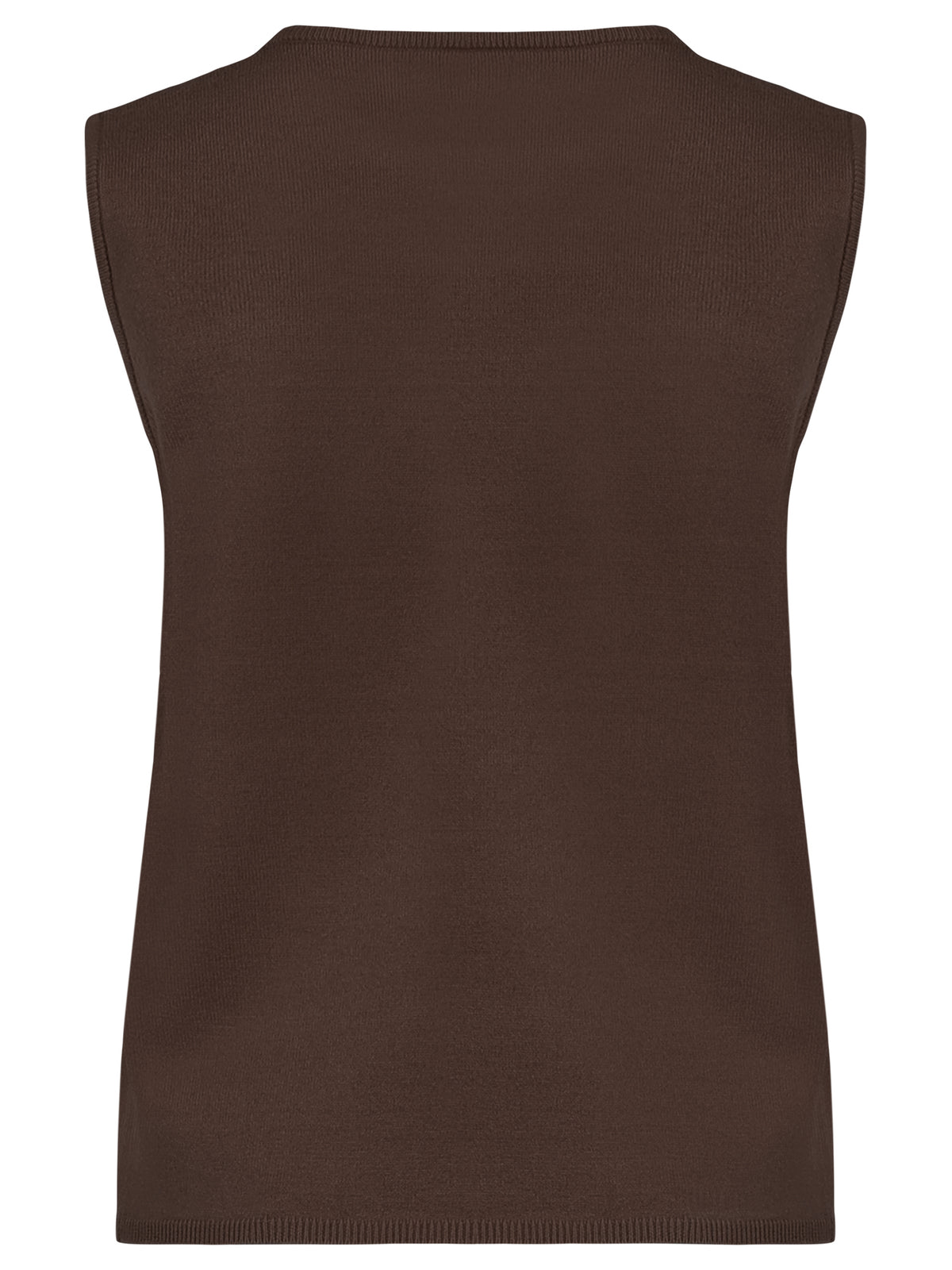 Stricktop mit Kaschmiranteil | braun