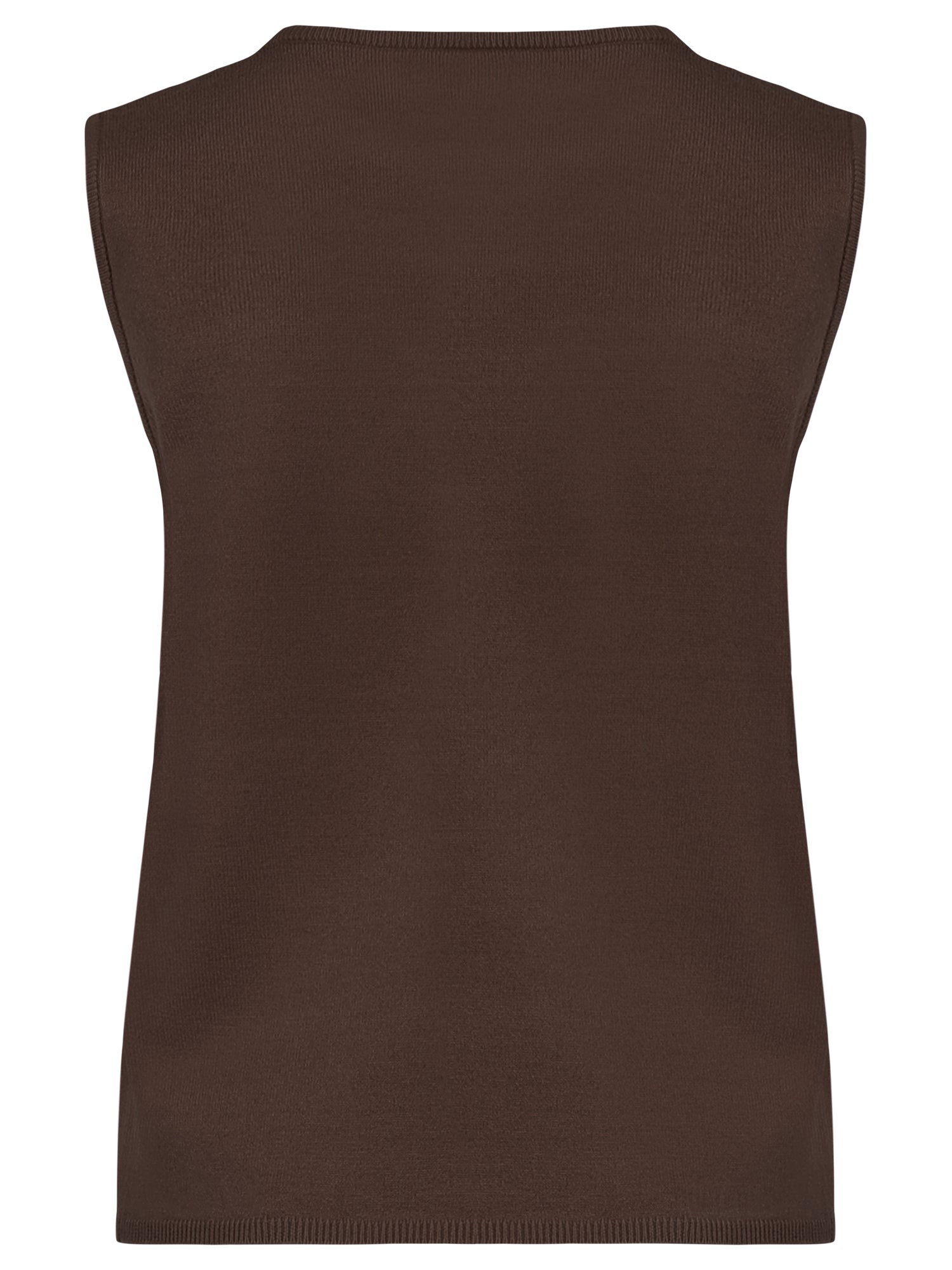 Stricktop mit Kaschmiranteil | braun
