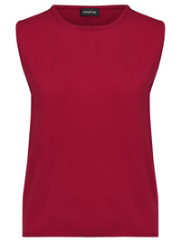 Stricktop mit Kaschmiranteil | rot