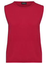 Stricktop mit Kaschmiranteil | rot