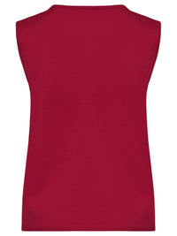 Stricktop mit Kaschmiranteil | rot