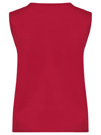 Stricktop mit Kaschmiranteil | rot