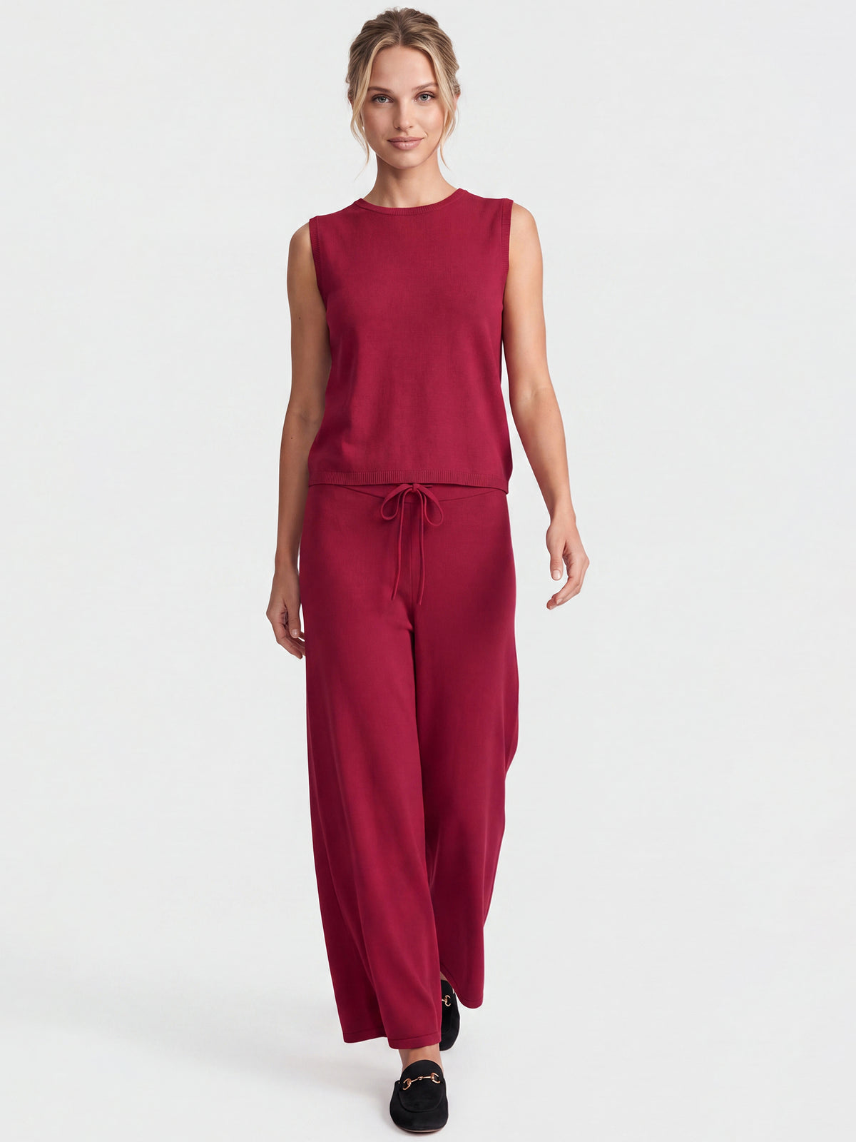 Stricktop mit Kaschmiranteil | rot