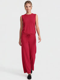 Stricktop mit Kaschmiranteil | rot