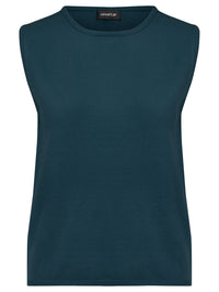 Stricktop mit Kaschmiranteil | petrol
