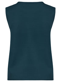 Stricktop mit Kaschmiranteil | petrol