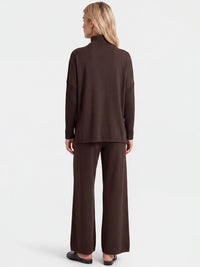 Oversized Pullover aus reiner Merinowolle | braun