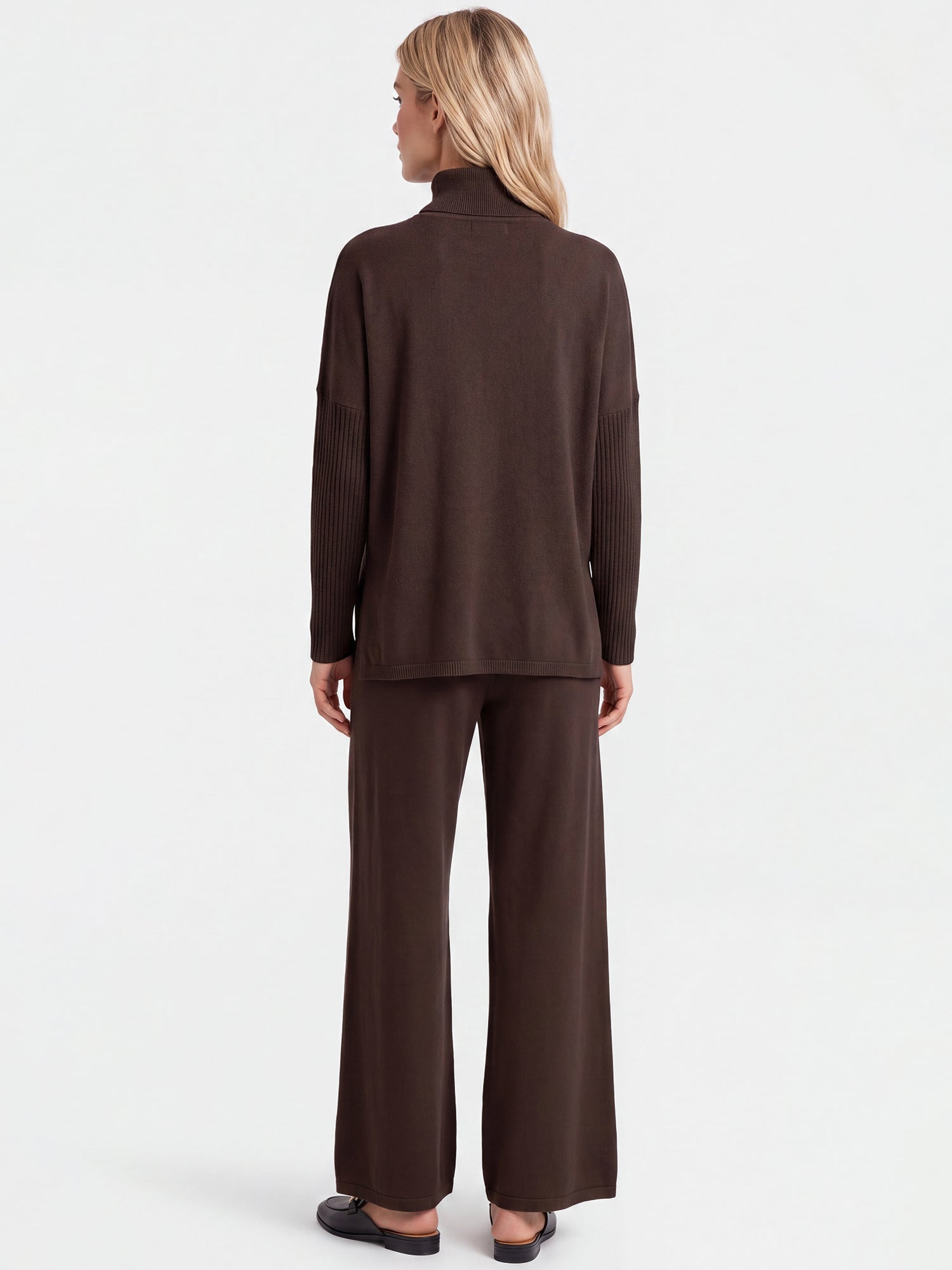 Oversized Pullover aus reiner Merinowolle | braun