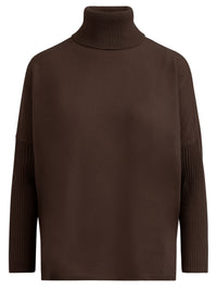 Oversized Pullover aus reiner Merinowolle | braun