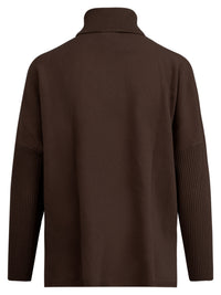 Oversized Pullover aus reiner Merinowolle | braun