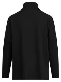 Oversized Pullover aus reiner Merinowolle | schwarz