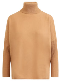 Oversized Pullover aus reiner Merinowolle | camel