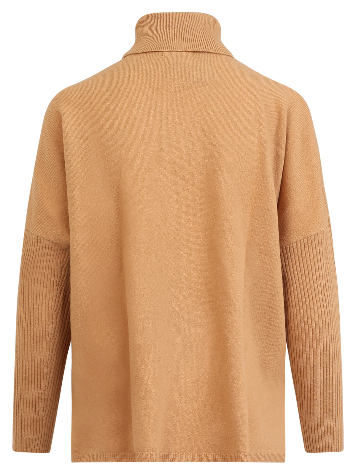 Oversized Pullover aus reiner Merinowolle | camel